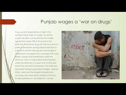 Punjab wages a ‘war on drugs’ Drug use and dependence