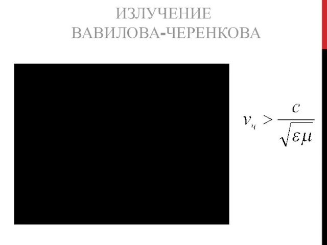 ИЗЛУЧЕНИЕ ВАВИЛОВА-ЧЕРЕНКОВА