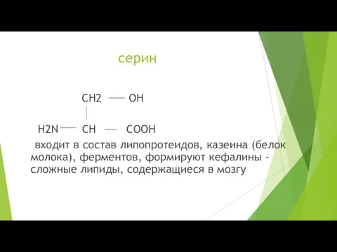 серин CH2 OH H2N CH COOH входит в состав липопротеидов,