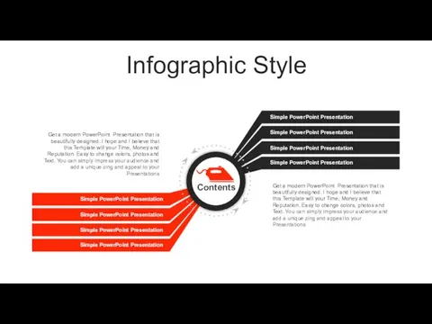 Infographic Style Contents Get a modern PowerPoint Presentation that is
