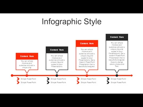 Infographic Style Content Here Content Here Content Here Content Here