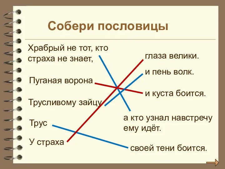 Пуганая ворона Храбрый не тот, кто страха не знает, Трусливому