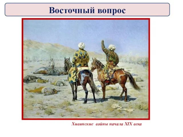 Хивинские войны начала XIX века Восточный вопрос