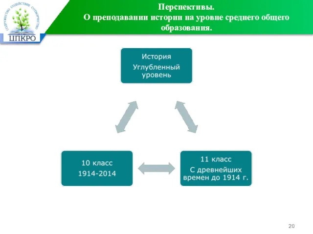 Перспективы. О преподавании истории на уровне среднего общего образования.