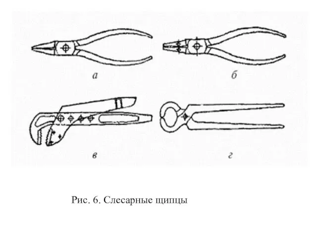 Рис. 6. Слесарные щипцы