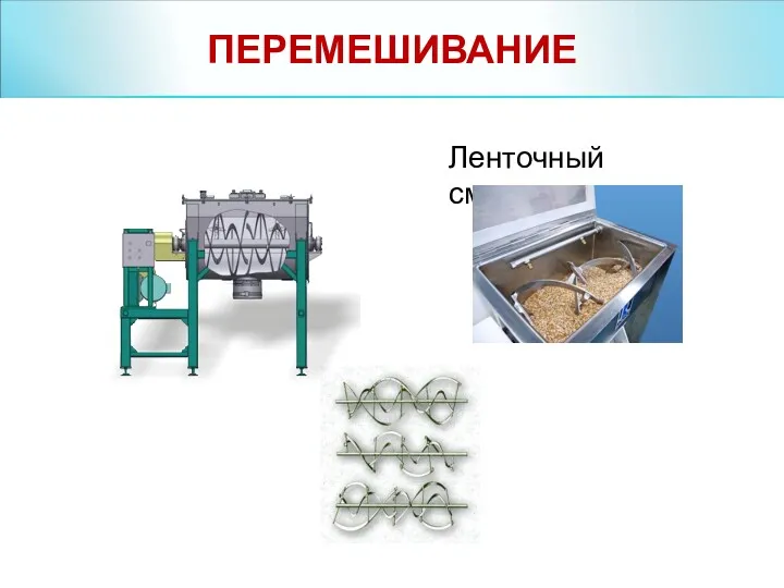 Ленточный смеситель ПЕРЕМЕШИВАНИЕ