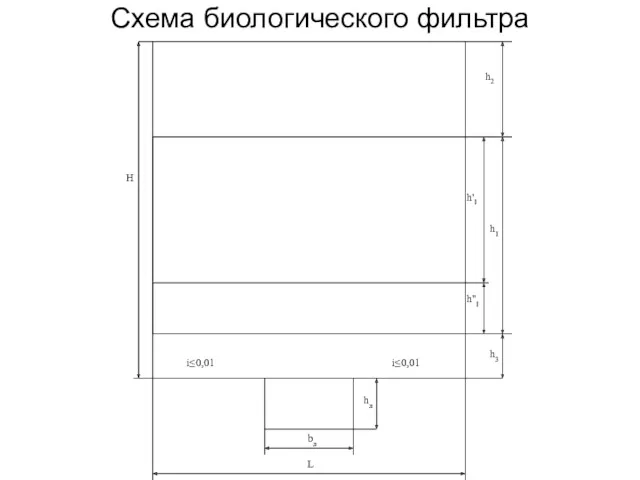 Схема биологического фильтра