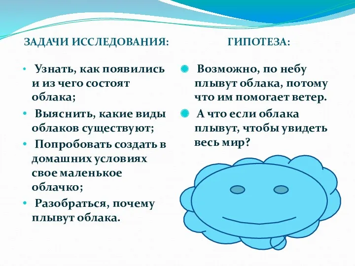 ЗАДАЧИ ИССЛЕДОВАНИЯ: ГИПОТЕЗА: Узнать, как появились и из чего состоят