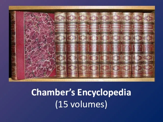 Chamber’s Encyclopedia (15 volumes)