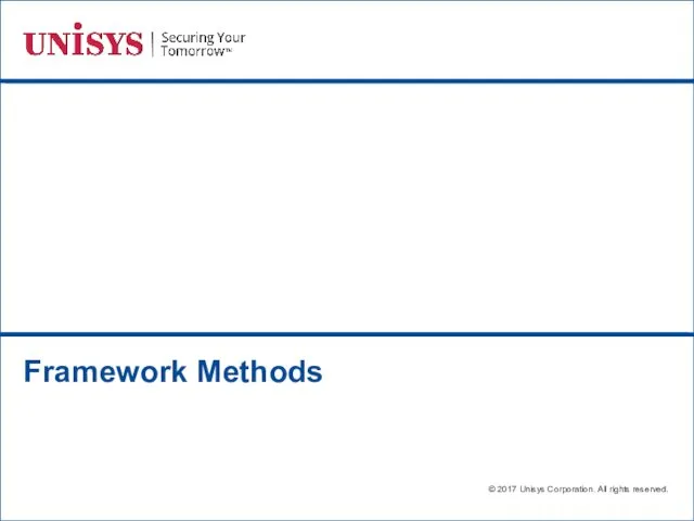 Framework Methods