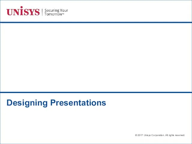 Designing Presentations