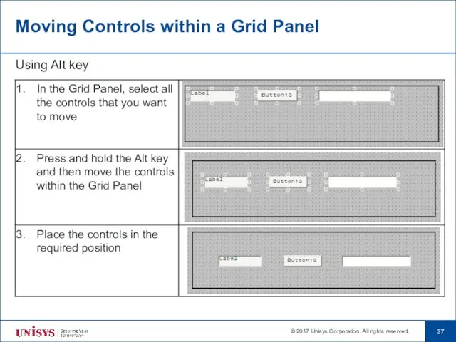 Moving Controls within a Grid Panel Using Alt key