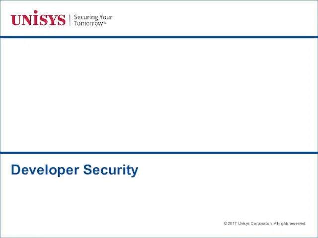 Developer Security