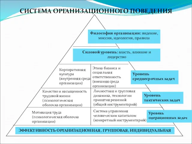 СИСТЕМА ОРГАНИЗАЦИОННОГО ПОВЕДЕНИЯ