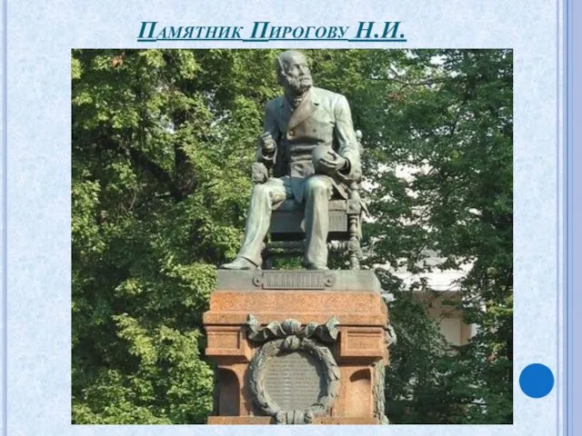 Памятник Пирогову Н.И.