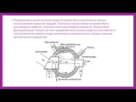 Потерянная в цепях питания энергия может быть восполнена только поступлением