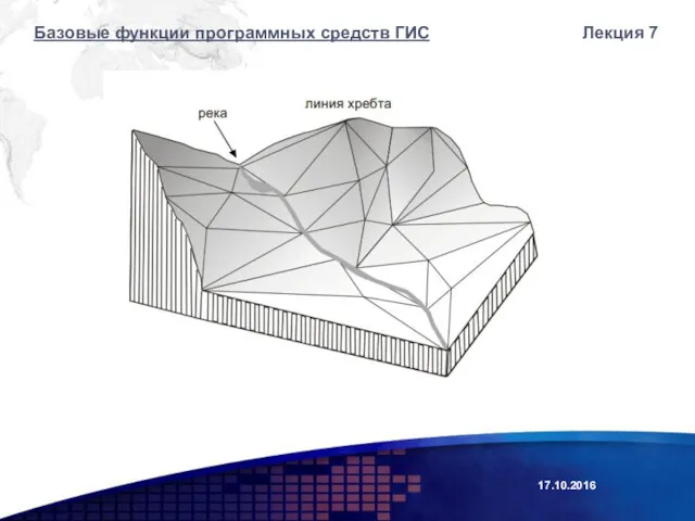 Лекция 7 Базовые функции программных средств ГИС 17.10.2016