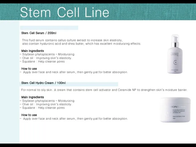 Stem Cell Serum / 200ml This fluid serum contains callus