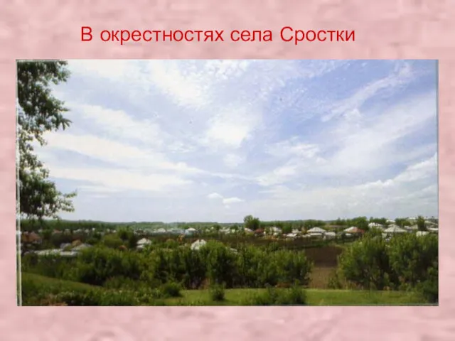 В окрестностях села Сростки