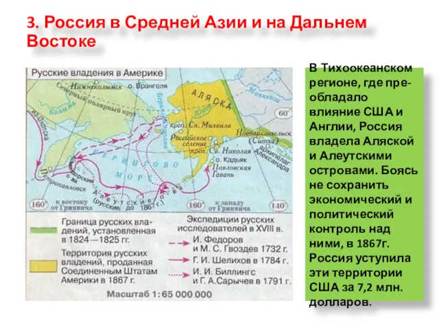 3. Россия в Средней Азии и на Дальнем Востоке В