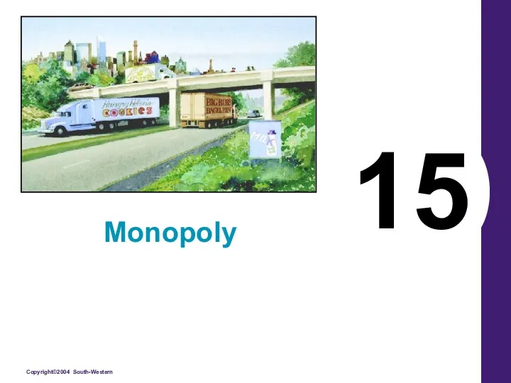 Monopoly. (Lecture 15)