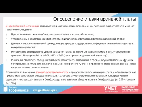 Определение ставки арендной платы : Информация об источниках определения рыночной