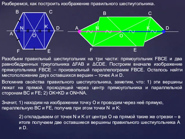 A B C D E F O Разберемся, как построить