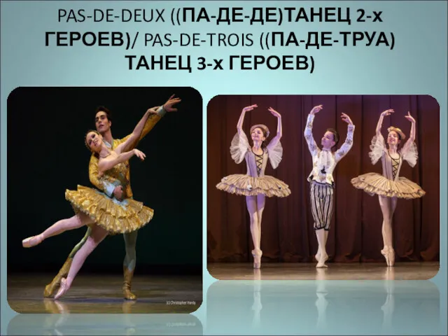 PAS-DE-DEUX ((ПА-ДЕ-ДЕ)ТАНЕЦ 2-х ГЕРОЕВ)/ PAS-DE-TROIS ((ПА-ДЕ-ТРУА)ТАНЕЦ 3-х ГЕРОЕВ)