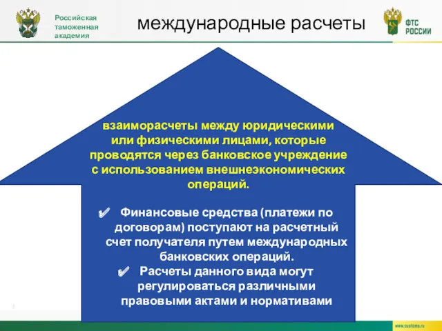 Российская таможенная академия международные расчеты взаиморасчеты между юридическими или физическими лицами, которые проводятся