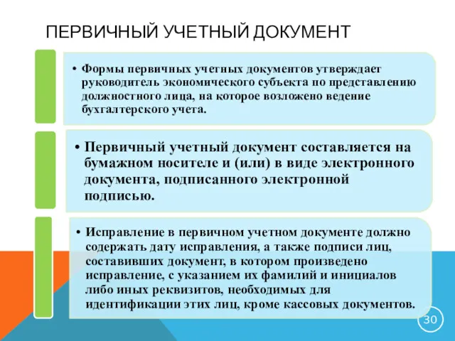 ПЕРВИЧНЫЙ УЧЕТНЫЙ ДОКУМЕНТ