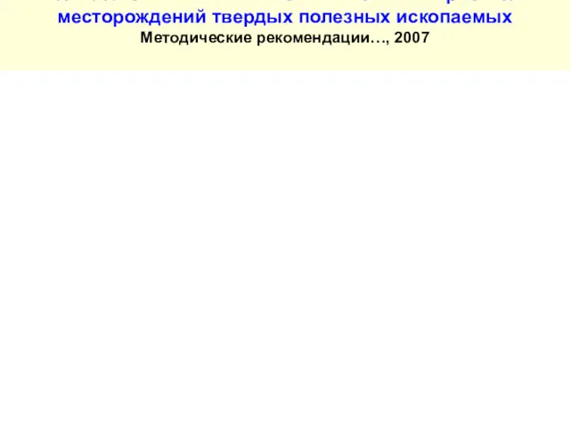 Показатели сложности геологического строения месторождений твердых полезных ископаемых Методические рекомендации…, 2007