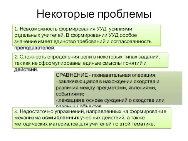 Некоторые проблемы 2. Сложность определения цели в некоторых типах заданий,