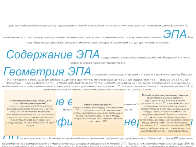 Цель крупномасштабного полевого картографирования состоит в выявлении на местности контуров,