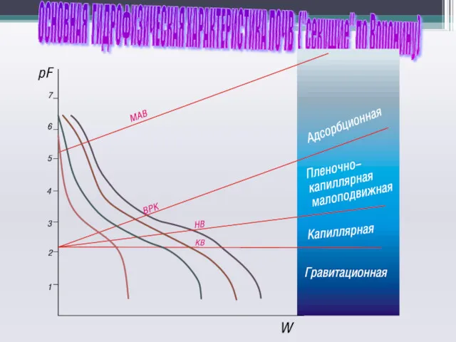 ОСНОВНАЯ ГИДРОФИЗИЧЕСКАЯ ХАРАКТЕРИСТИКА ПОЧВ ("секущие" по Воронину)