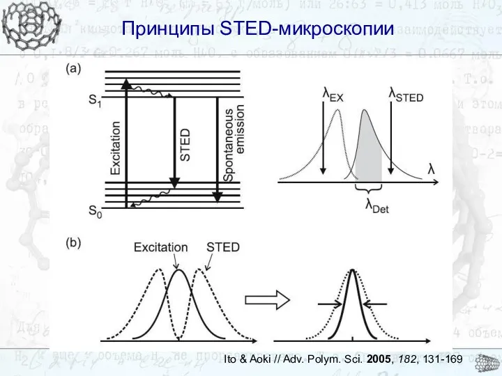 Принципы STED-микроскопии Принципы STED-микроскопии Ito & Aoki // Adv. Polym. Sci. 2005, 182, 131-169