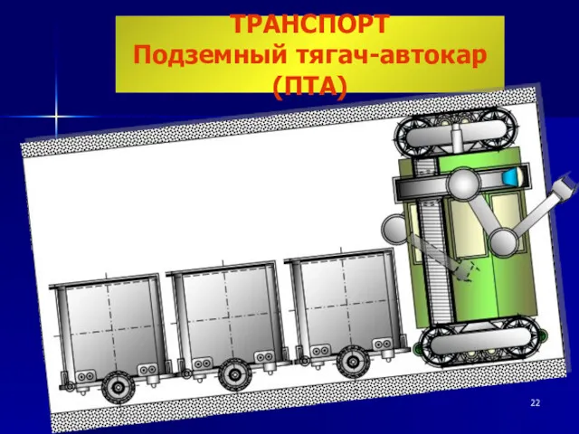 ТРАНСПОРТ Подземный тягач-автокар (ПТА)