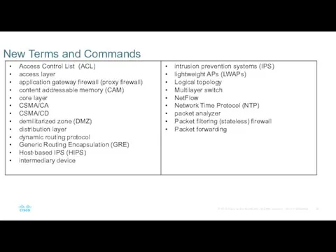 New Terms and Commands