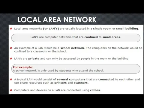 LOCAL AREA NETWORK