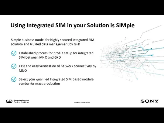 Using Integrated SIM in your Solution is SIMple Simple business model for highly