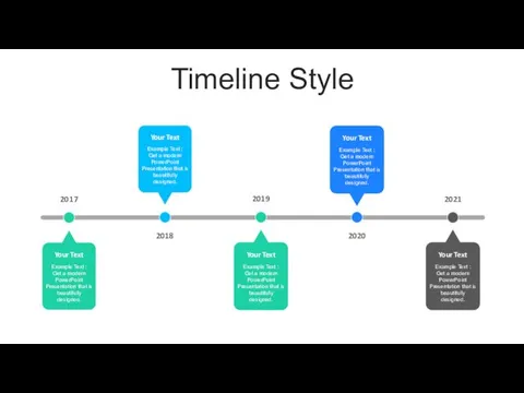 Timeline Style 2017 2019 2021 2018 2020