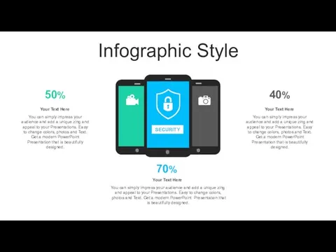 Infographic Style 50% 40% 70% SECURITY