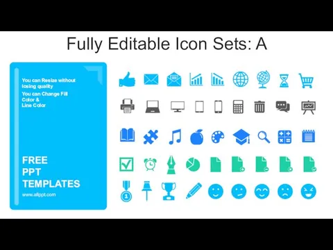 Fully Editable Icon Sets: A