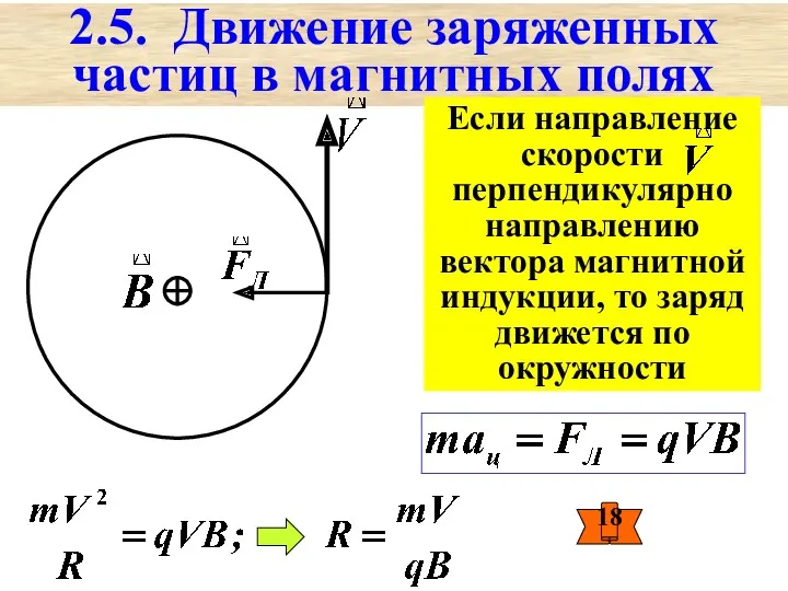 2.5. Движение заряженных частиц в магнитных полях