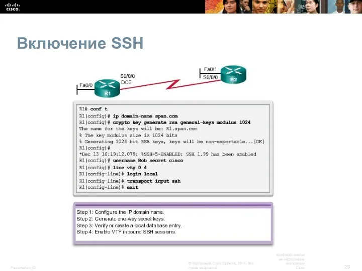 Включение SSH