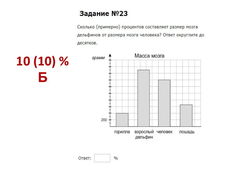 10 (10) % Б