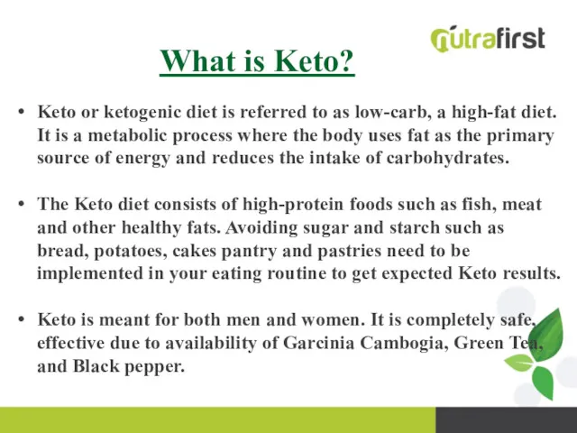 What is Keto? Keto or ketogenic diet is referred to