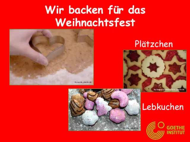 Wir backen für das Weihnachtsfest Plätzchen Lebkuchen By works, pixelio.de