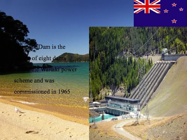 Benmore Dam is the largest of eight dams within the