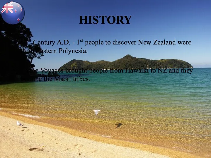 HISTORY 10th Century A.D. - 1st people to discover New