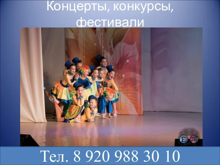 Концерты, конкурсы, фестивали Тел. 8 920 988 30 10
